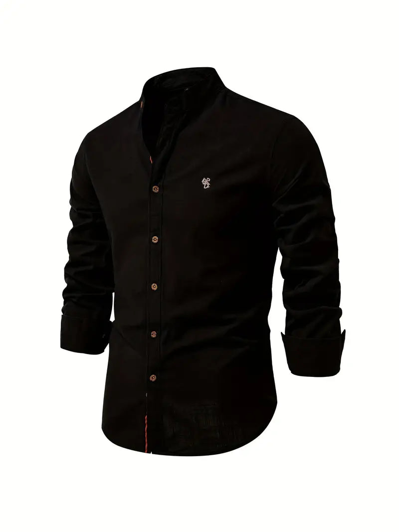 Camicia da uomo in lino effetto lino con bottoni per l’estate – Camicia casual leggera per vacanze, lavoro e outfit quotidiani