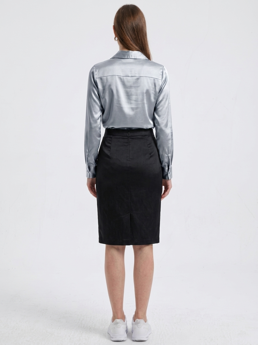 Blusa de tacto sedoso