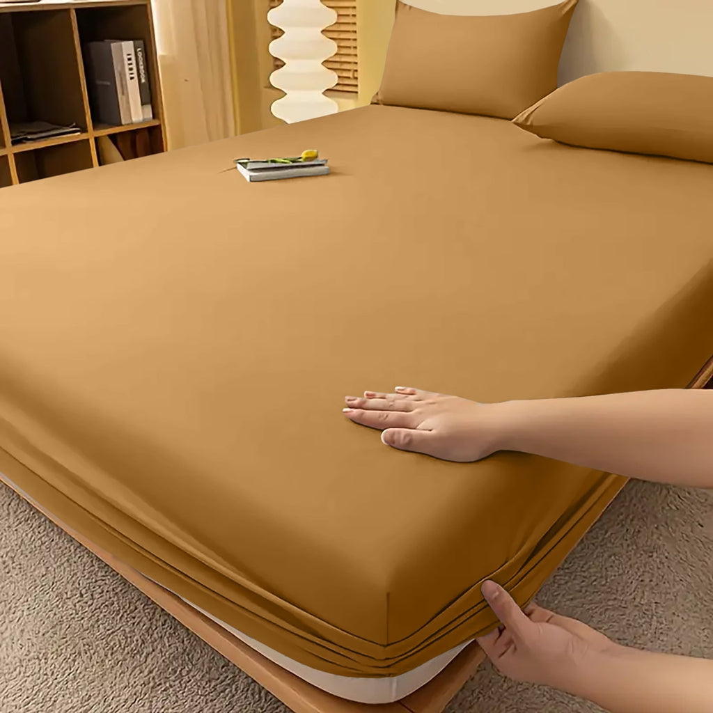 Deep Pocket Fitted Bed Sheet with Cooling Wrinkle-Resistant Design and Elasticized Corners - Image 29