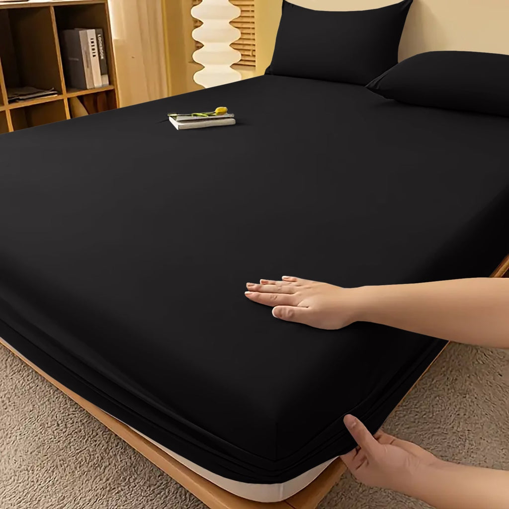 Deep Pocket Fitted Bed Sheet with Cooling Wrinkle-Resistant Design and Elasticized Corners - Image 37