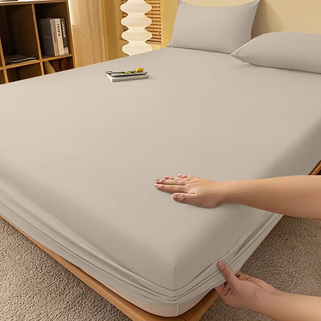 Deep Pocket Fitted Bed Sheet with Cooling Wrinkle-Resistant Design and Elasticized Corners - Image 7