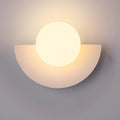 Diffused Light Wall Sconce Scandinavian Semi Circle Warm White Minimalist Metal Globe - Image 7