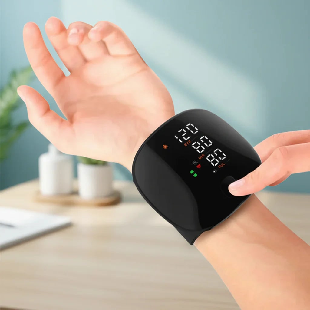Digital Home Blood Pressure Monitor with Automatic Wrist Measurement and LED Display - Image 1