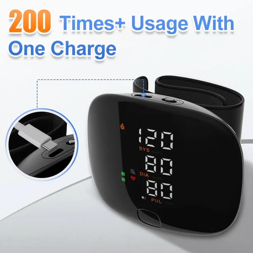 Digital Home Blood Pressure Monitor with Automatic Wrist Measurement and LED Display - Image 6
