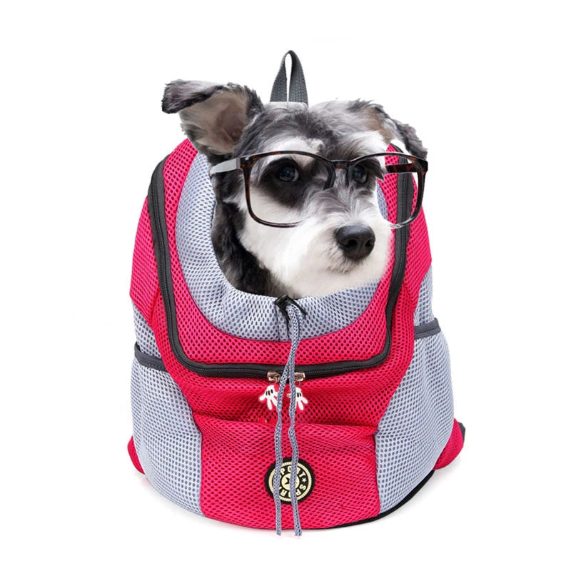 Dog Carrier Backpack with Breathable Mesh Padded Straps and Front-Facing Design - Image 10