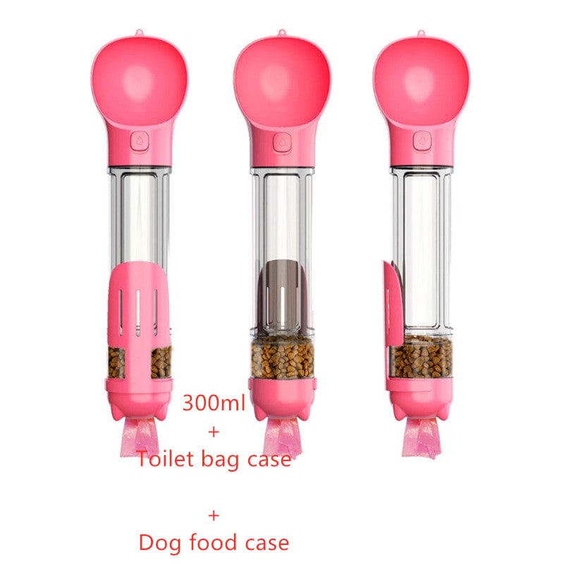 Dog Water Bottle and Dispenser with Portable Bowl and Waste Bag Storage for Travel - Image 11