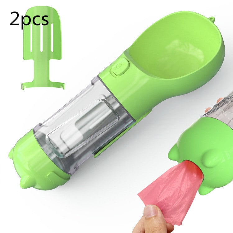 Dog Water Bottle and Dispenser with Portable Bowl and Waste Bag Storage for Travel - Image 23