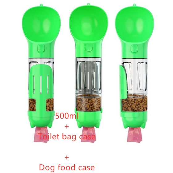Dog Water Bottle and Dispenser with Portable Bowl and Waste Bag Storage for Travel - Image 44