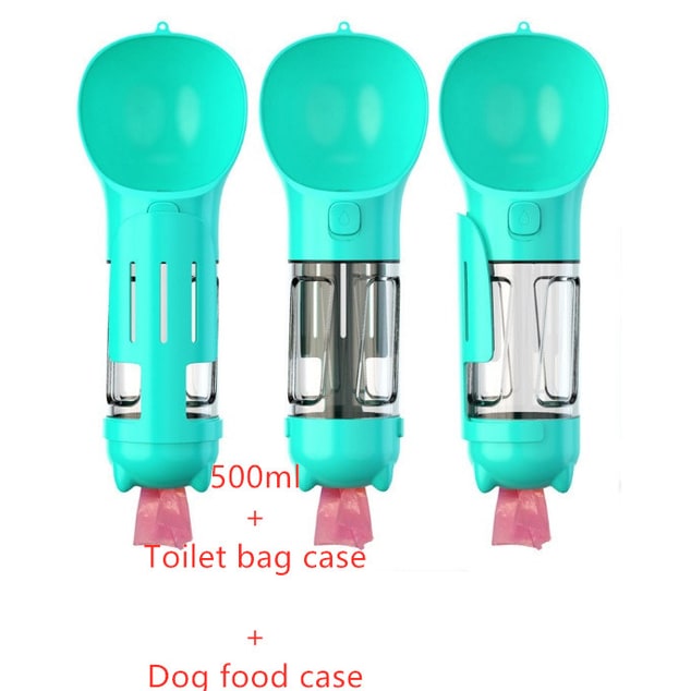 Dog Water Bottle and Dispenser with Portable Bowl and Waste Bag Storage for Travel - Image 46