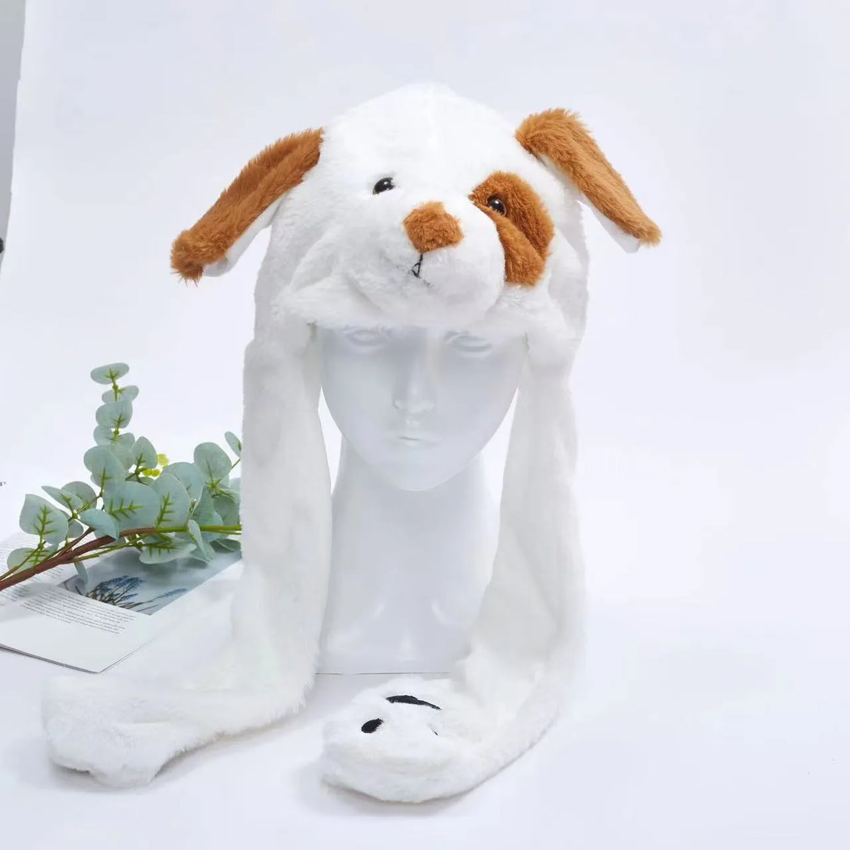 Interaktiver Hasenohrenhut für Kinder und Erwachsene – Niedlicher Plüschhut mit beweglichen Ohren zum Spielen, für Kostüme und als Geschenk