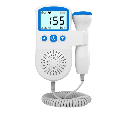 Moniteur de fréquence cardiaque fœtale avec technologie de détection sonore - avec écran LCD