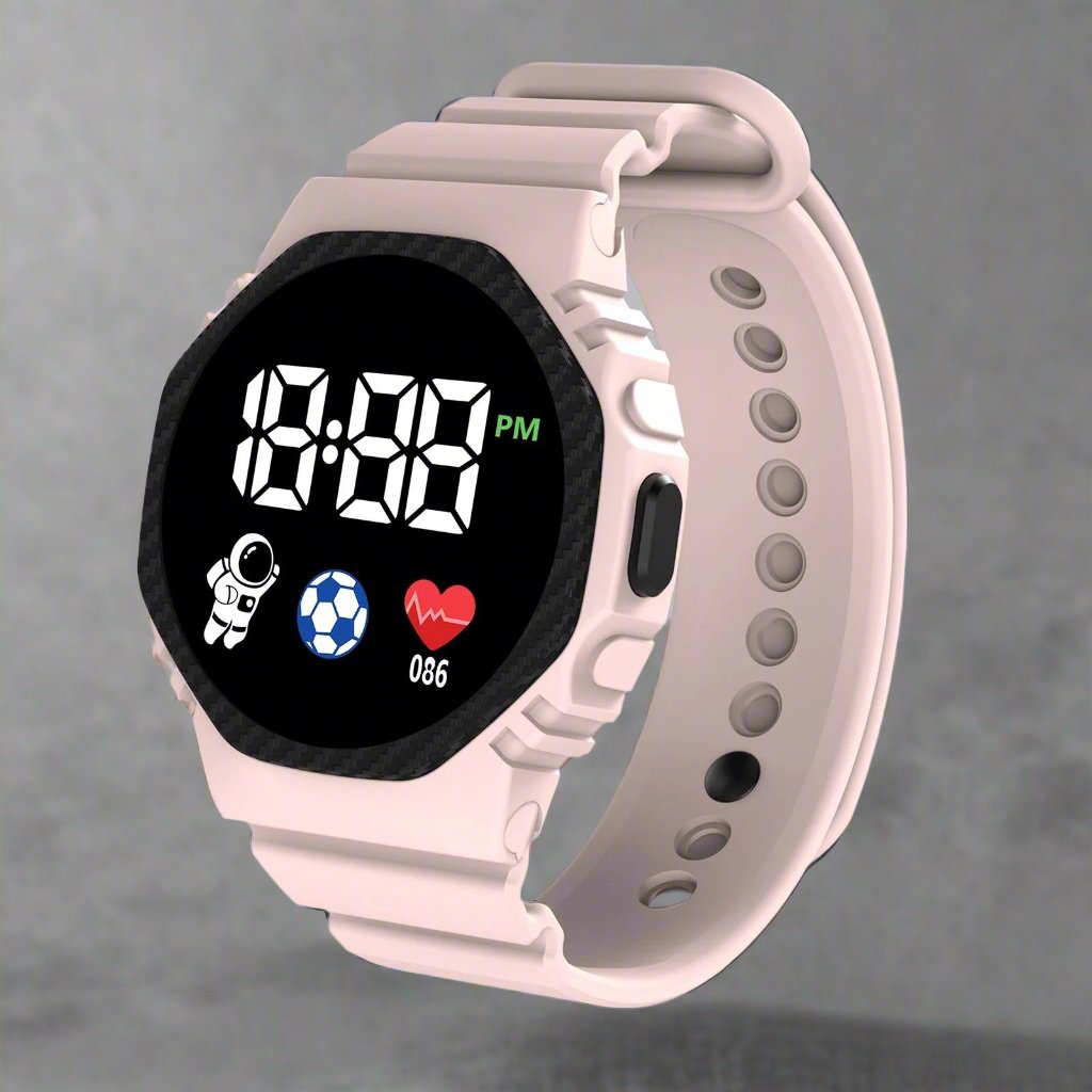 Montre de sport pour enfants et jeunes explorateurs - montre numérique durable pour les aventures en plein air, les jeux et le port quotidien