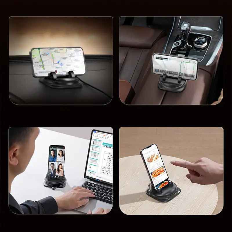 360° RotateX – Rotating Car Phone Holder | Dashboard & Vent Mount | Universal Fit
