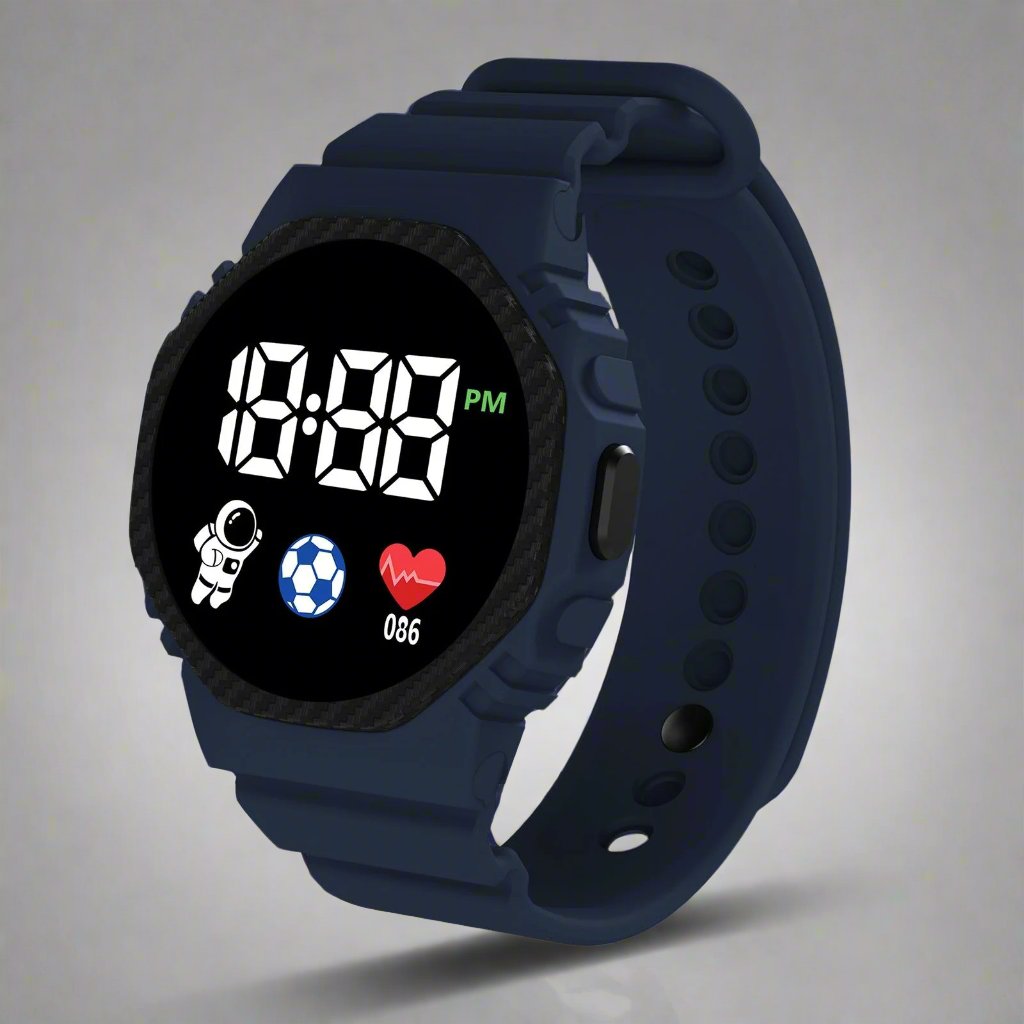 Children’s Adventure Sports Watch – LED Display, Waterproof Design & Durable Build