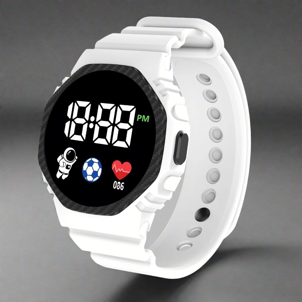 Montre de sport pour enfants et jeunes explorateurs - montre numérique durable pour les aventures en plein air, les jeux et le port quotidien