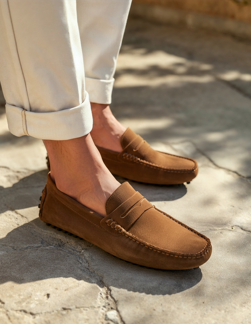 Mocasines de ante para conducir