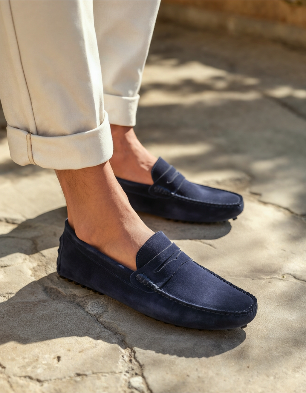 Mocasines de ante para conducir