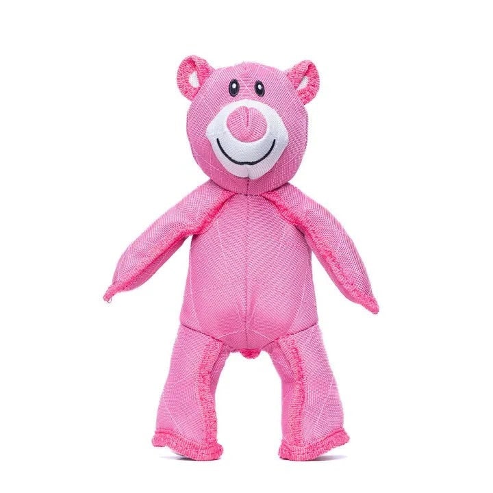 Durable Bear-Shaped Fabric Dog Chew Toy Heavy Chewers Reinforced Stitching - Image 4