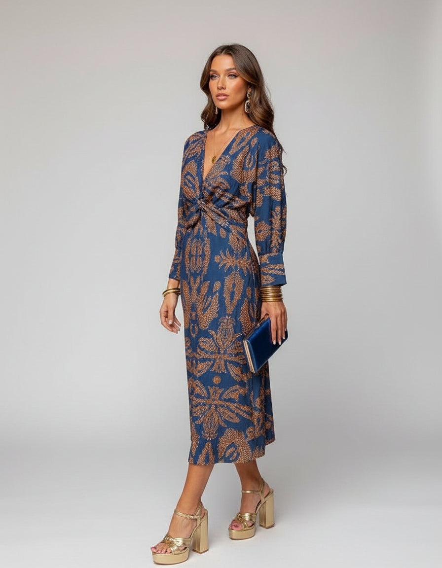 NOVA – Robe portefeuille bohème élégante sans effort