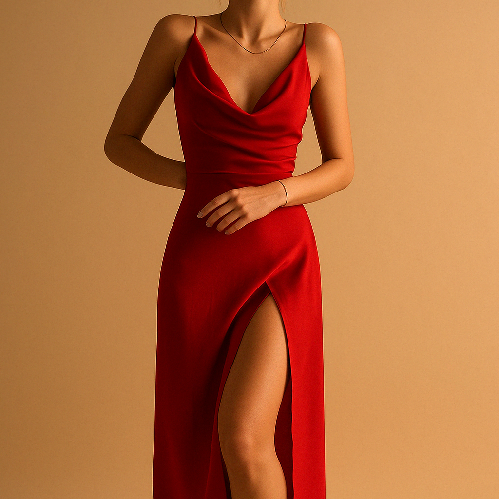 JADE - Women's V-Neck Elegant Maxi Dress