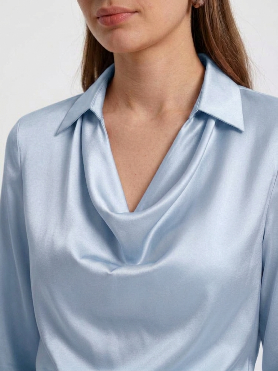 Blusa de tacto sedoso