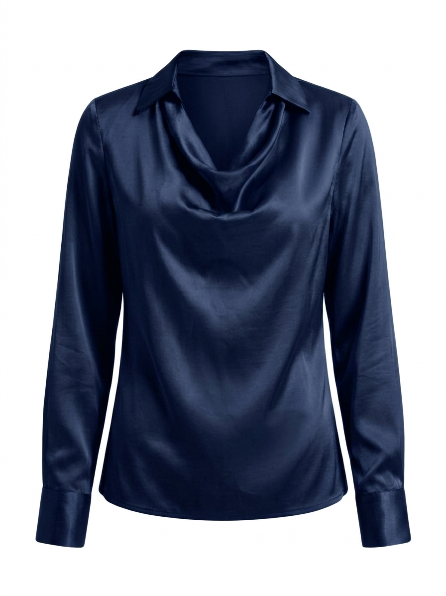 Blusa de tacto sedoso