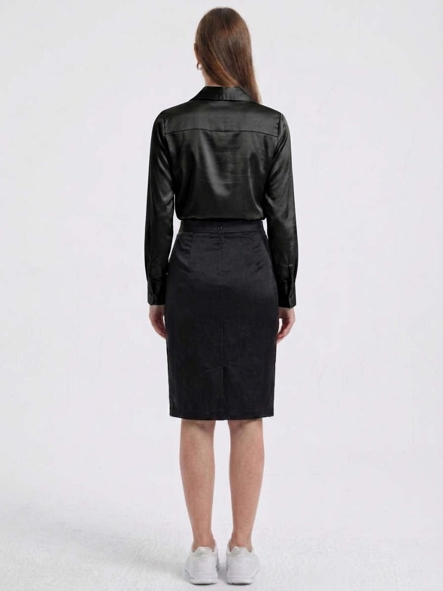 Blusa de tacto sedoso