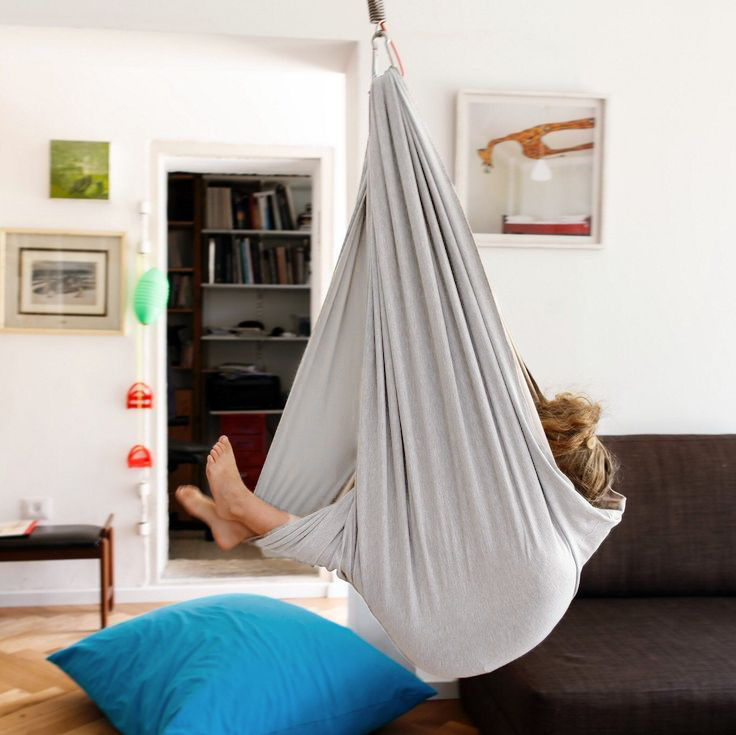 Balançoire sensorielle thérapeutique pour enfants - Siège suspendu apaisant en forme de cocon | Balançoire de compression intérieure pour la concentration, la relaxation et le soutien sensoriel