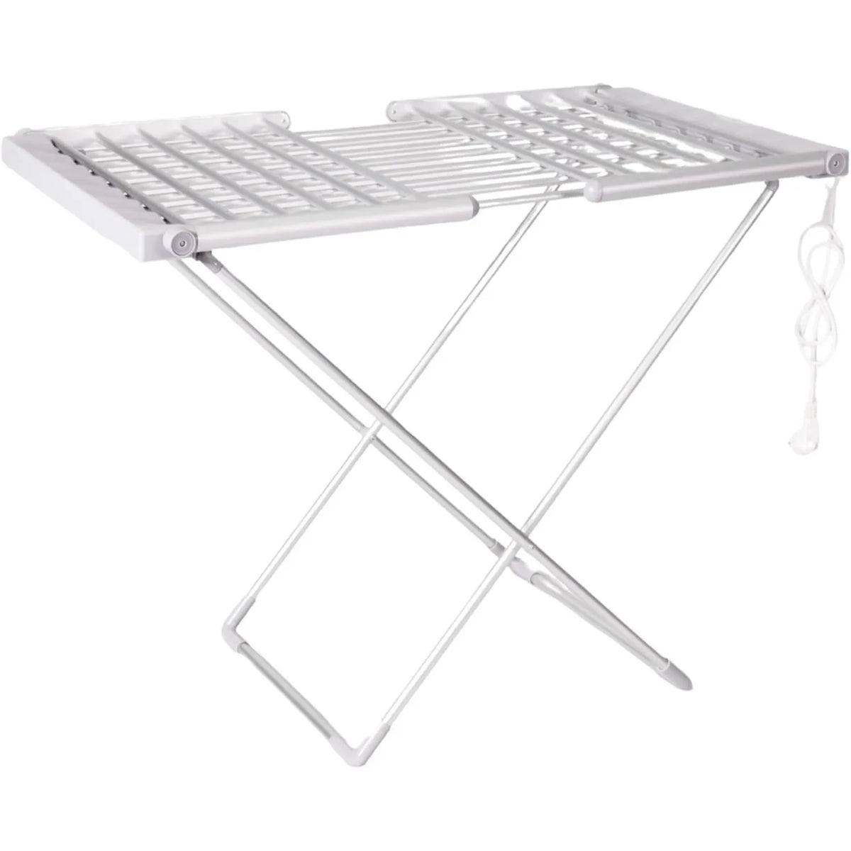 Foldable Clothes Drying Rack Heated Electric Aluminum Portable Folding Wings Airer - Image 1