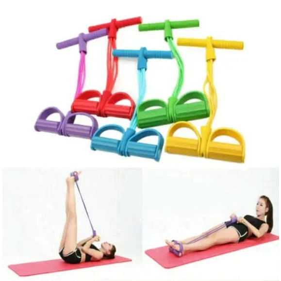 Foot Pedal Resistance Band Non Slip Leg Exercise Foam Handle Portable Lightweight - Image 3