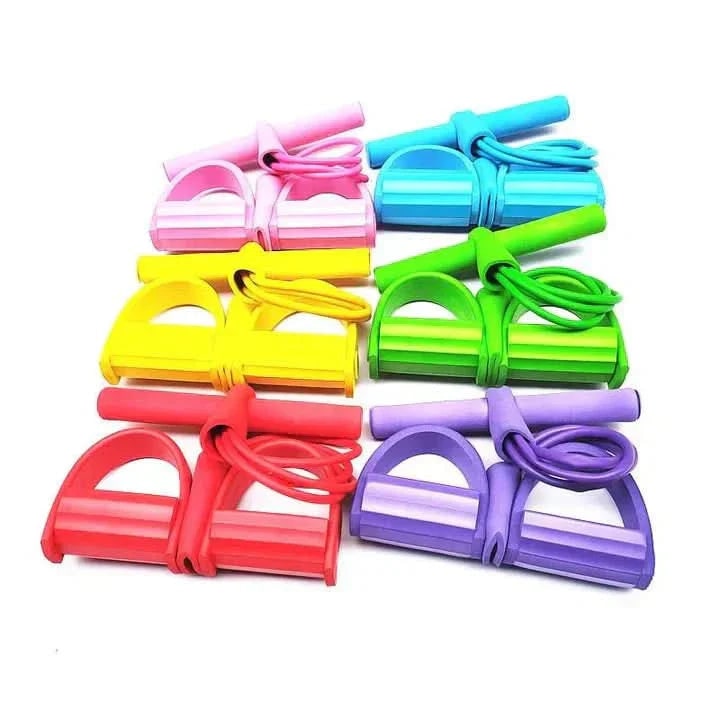 Foot Pedal Resistance Band Non Slip Leg Exercise Foam Handle Portable Lightweight - Image 4