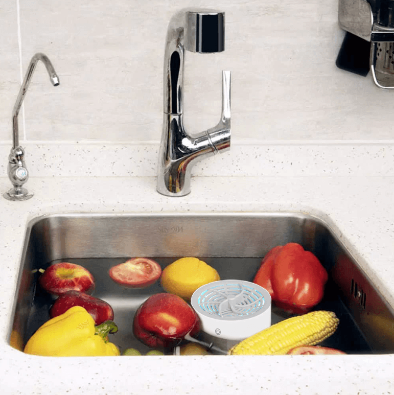 Appareil de nettoyage des aliments à piles pour la cuisine – Lave-produits portable pour les fruits et les légumes à la maison