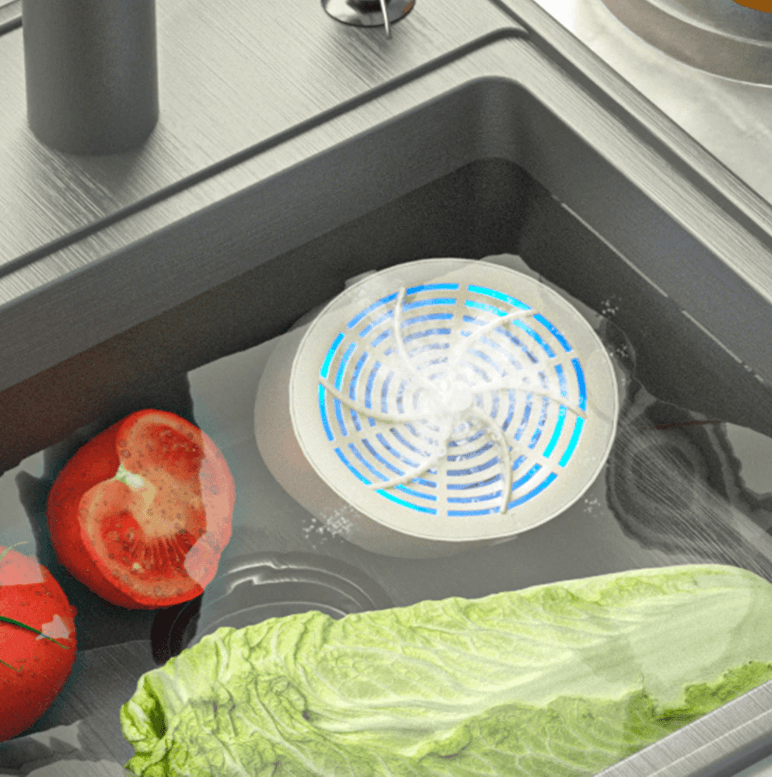 Appareil de nettoyage des aliments à piles pour la cuisine – Lave-produits portable pour les fruits et les légumes à la maison