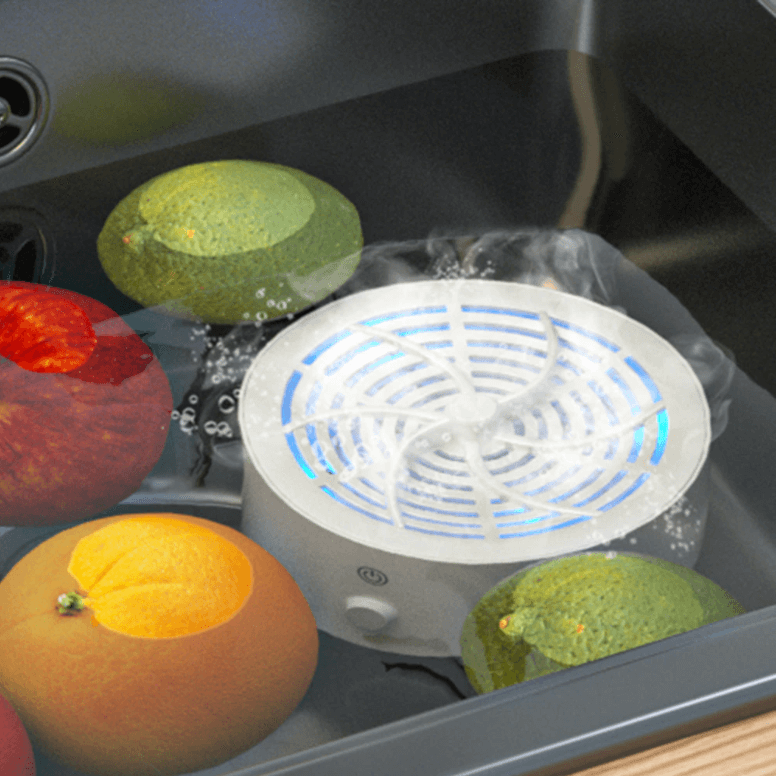 Appareil de nettoyage des aliments à piles pour la cuisine – Lave-produits portable pour les fruits et les légumes à la maison