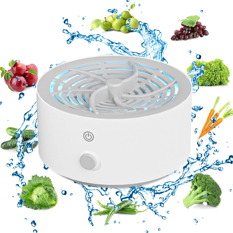 Appareil de nettoyage des aliments à piles pour la cuisine – Lave-produits portable pour les fruits et les légumes à la maison