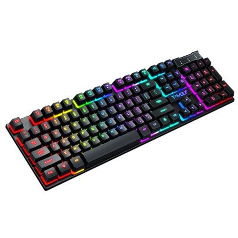 Gaming Keyboard Ergonomic Wired Mouse Full Size Rgb Floating Keys and Numeric Keypad - Image 6