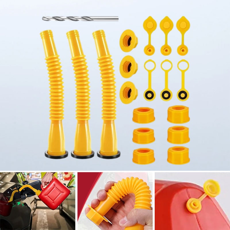Gas Can Spout Replacement Kit with Flexible Nozzle and Vent Caps - Image 15