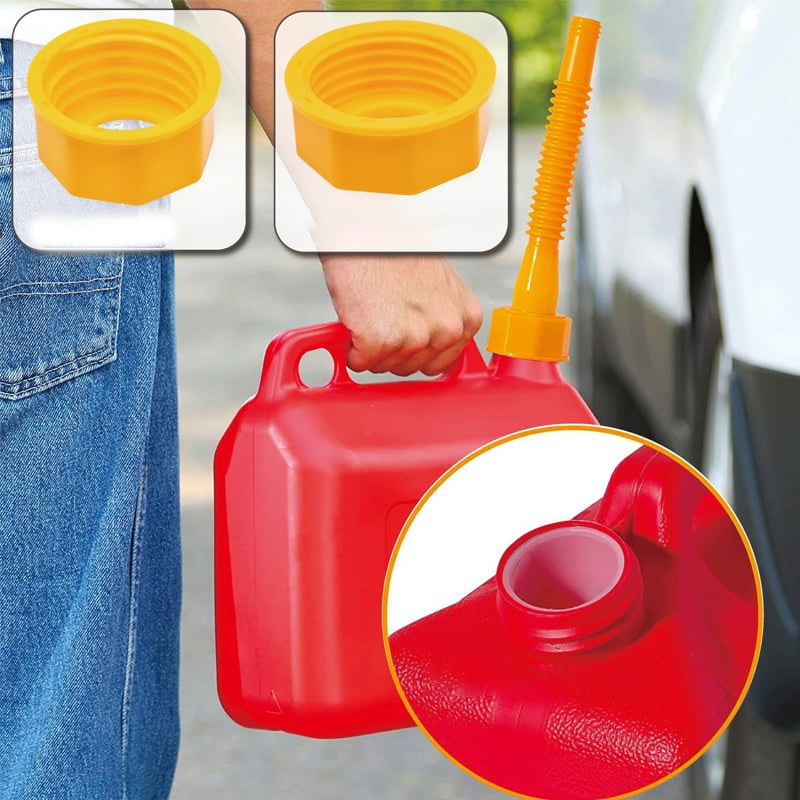 Gas Can Spout Replacement Kit with Flexible Nozzle and Vent Caps - Image 3