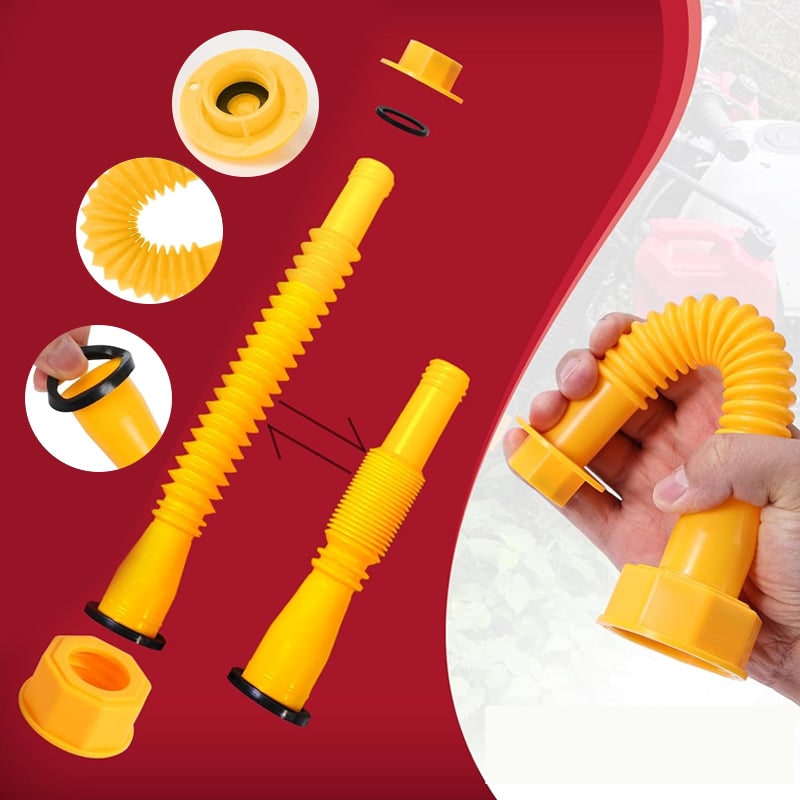 Gas Can Spout Replacement Kit with Flexible Nozzle and Vent Caps - Image 8