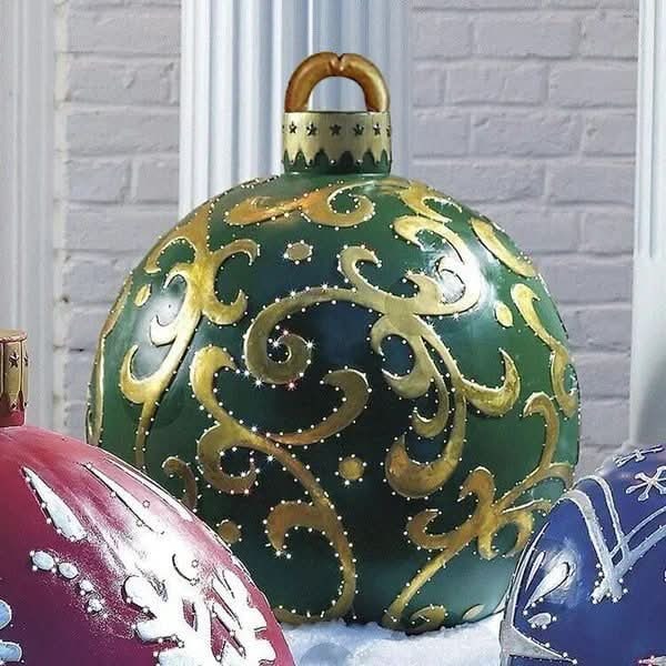 Giant Inflatable Ornament Ball with Heat-Sealed Seams for Outdoor Decorations - Image 17