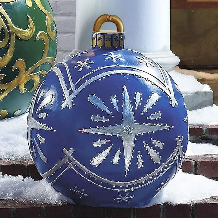 Giant Inflatable Ornament Ball with Heat-Sealed Seams for Outdoor Decorations - Image 21