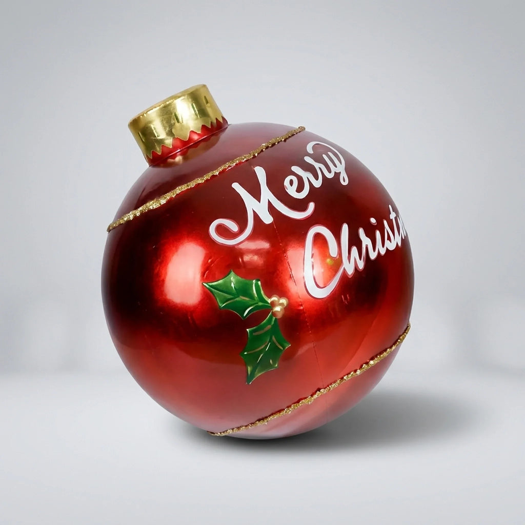 Giant Inflatable Ornament Ball with Heat-Sealed Seams for Outdoor Decorations - Image 3