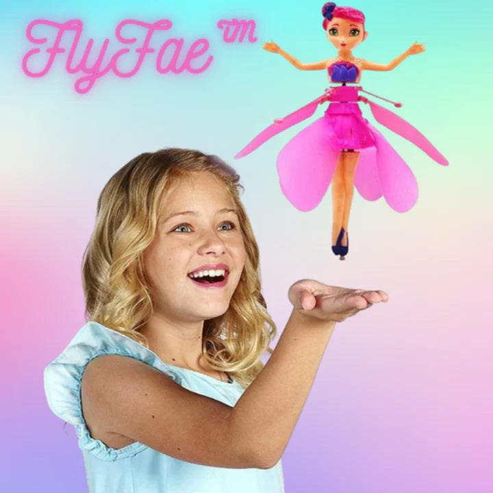 Girls' Hand Controlled Flying Fairy Doll with Infrared Sensor and LED Lights - Image 2