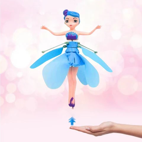 Girls' Hand Controlled Flying Fairy Doll with Infrared Sensor and LED Lights - Image 4
