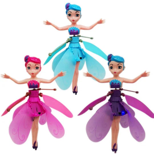 Girls' Hand Controlled Flying Fairy Doll with Infrared Sensor and LED Lights - Image 6