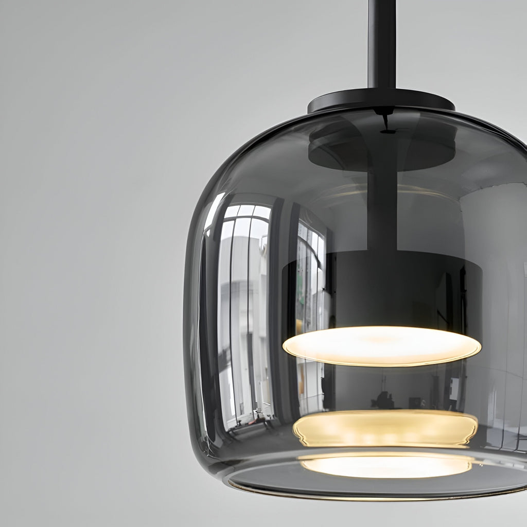 Glass Pendant Lights with LED and Adjustable Cord for Kitchen Island Living Room Ceiling - Image 23