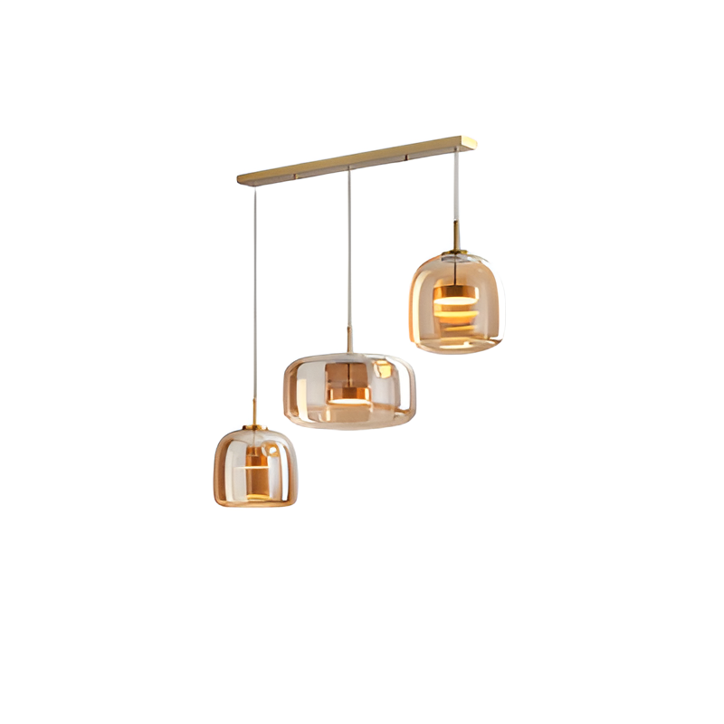 Glass Pendant Lights with LED and Adjustable Cord for Kitchen Island Living Room Ceiling - Image 30