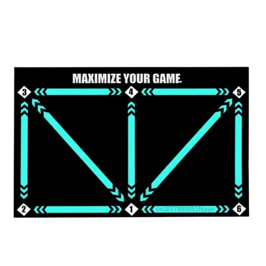 Gym Floor Mat for Soccer Footwork Training with Numbered Guides and Non-Slip Backing - Image 7