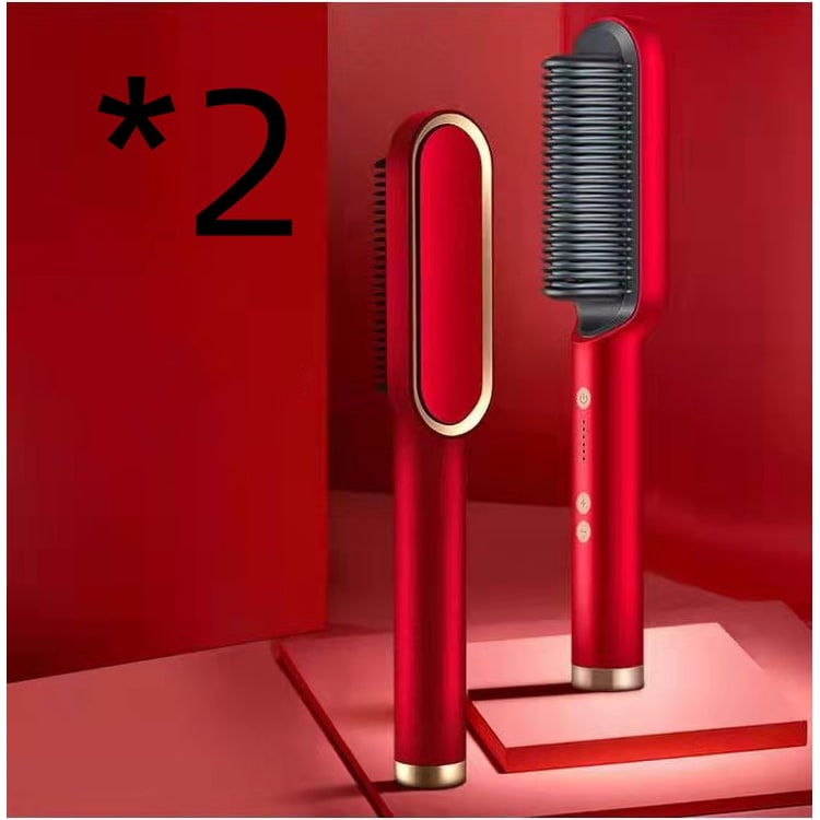 Hair Straightener Brush Heated Ceramic Flat Iron and Temperature Control - Image 5