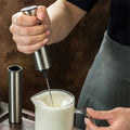 Handheld Electric Milk Frother with Stainless Steel Whisk and USB Charging - Image 1